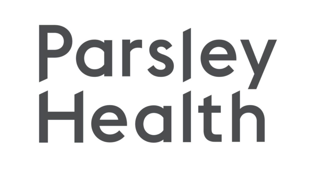 Parsley Health logo in modern sans-serif font with clean, minimalist design.