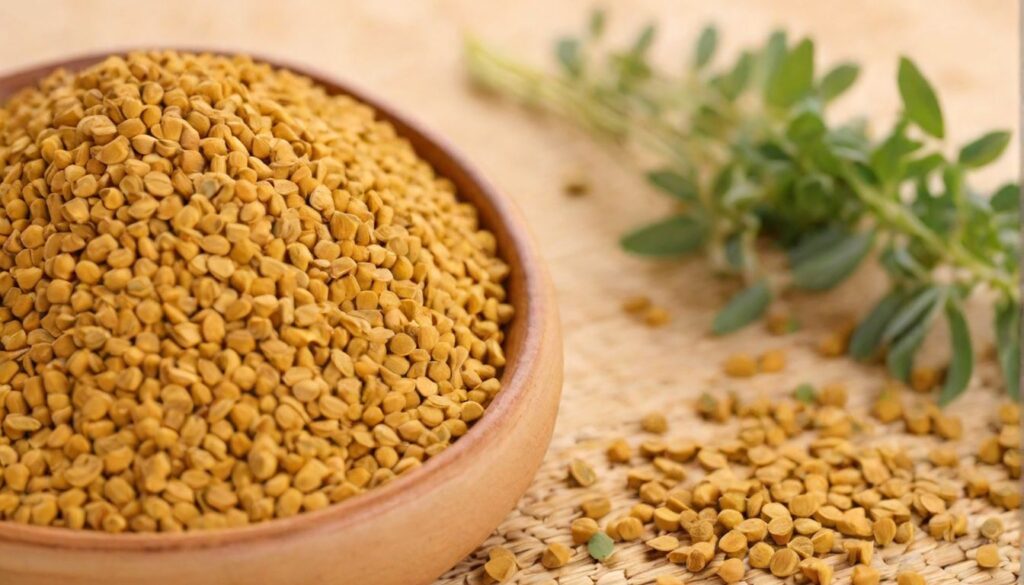 A close-up of fenugreek seeds highlighting their use in natural diabetes management.