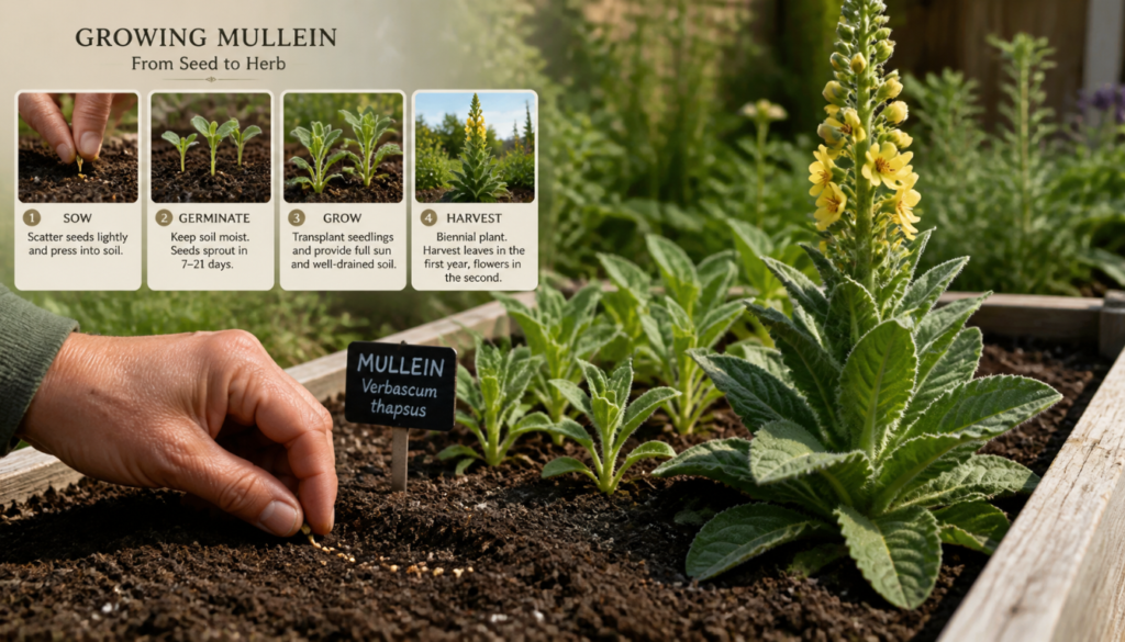 Mullein From Seed From Garden To Remedy