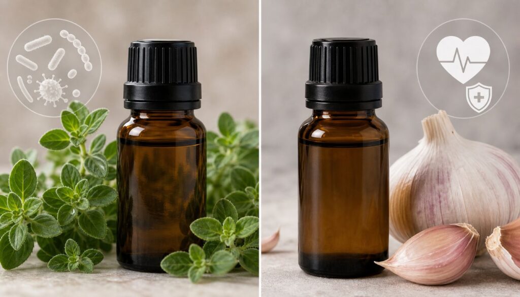 Oregano Oil vs Garlic Oil: Which Natural Antimicrobial Wins