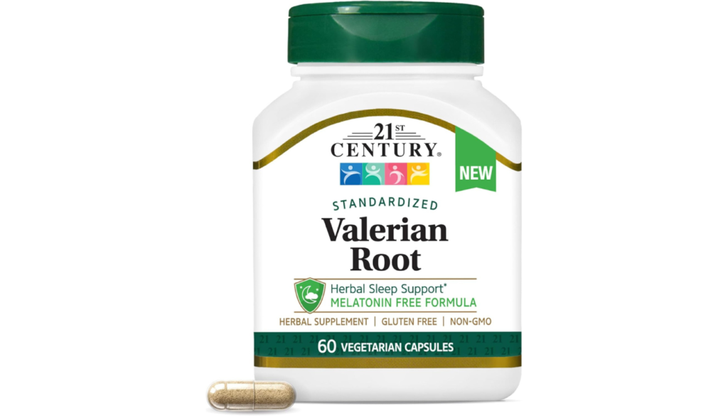21st century valerian root extract 200mg single ingredient herbal sleep supplement capsules