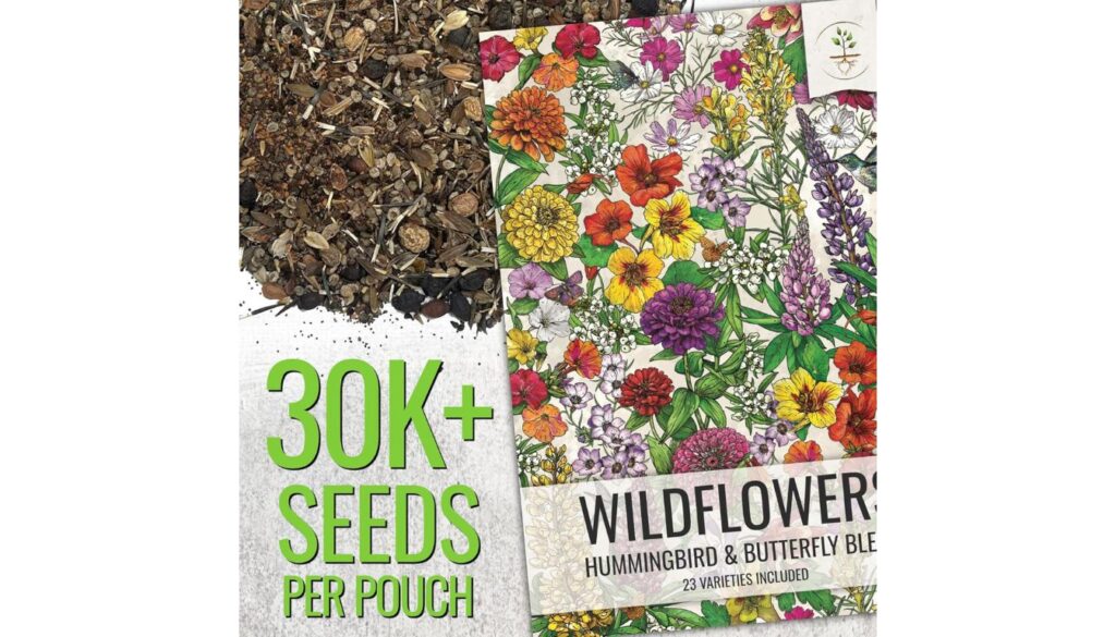 Wildflower Butterfly and Hummingbird Seed Mix 2oz Review
