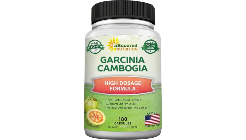 Bottle of aSquared Nutrition Berberine with Ceylon Cinnamon dietary supplement, labeled 1400 mg per serving.