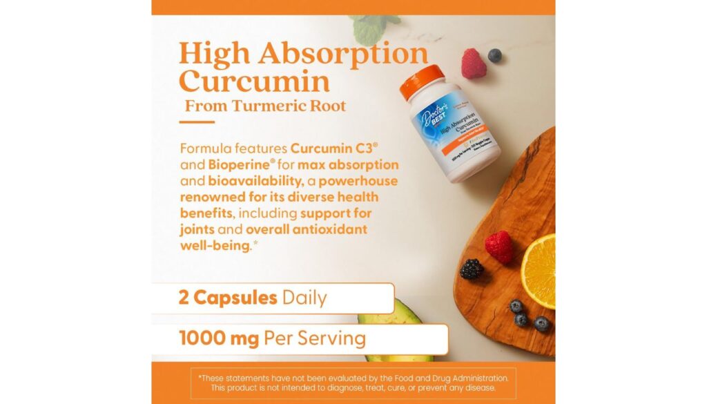 Doctor's BEST High Absorption Curcumin for Joints Review