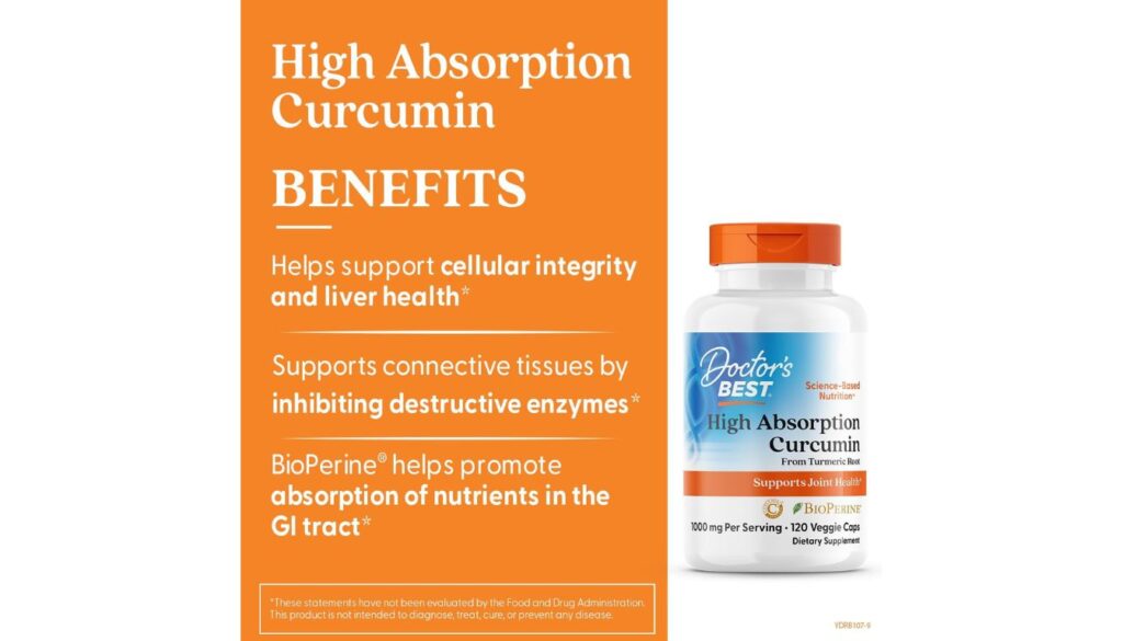 Doctor's BEST High Absorption Curcumin for Joints Review