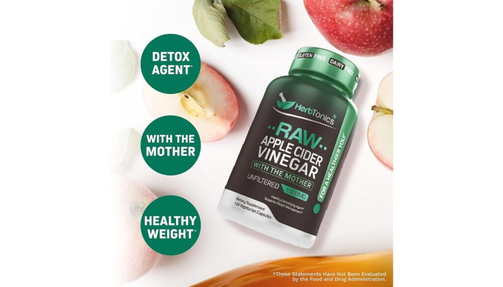 Herbtonics Raw Apple Cider Vinegar 120 Capsules 1500mg Review