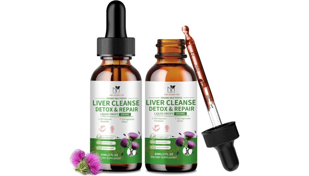MaryRuth Organics milk thistle liquid drops for liver detox and immune support