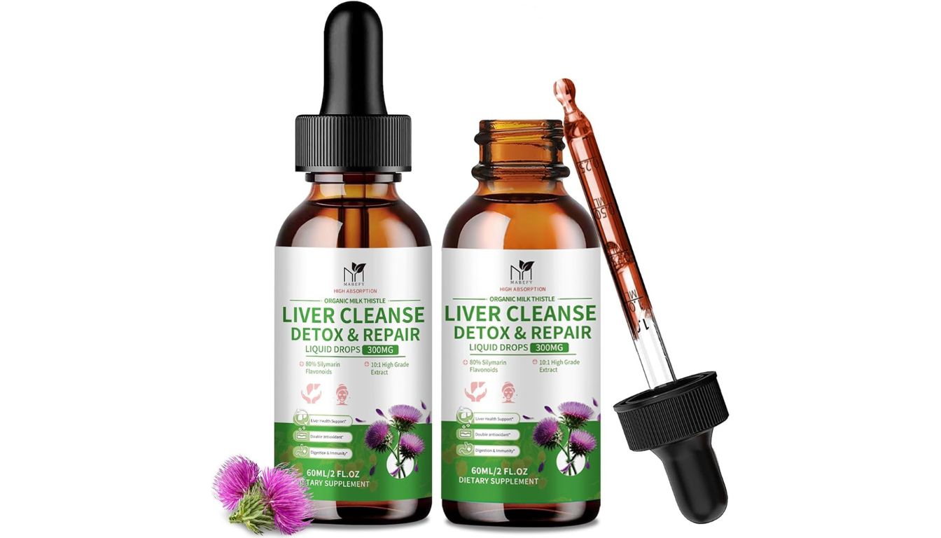 MaryRuth Organics milk thistle liquid drops for liver detox and immune support