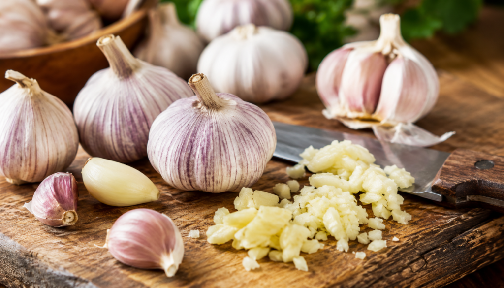 fresh garlic preparation for medicinal use