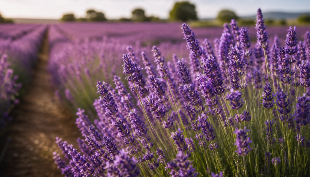 lavender medicinal herb in bloom